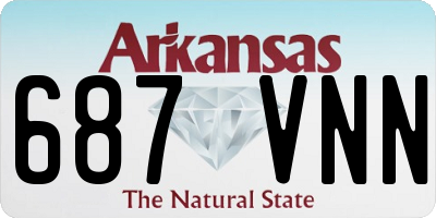 AR license plate 687VNN