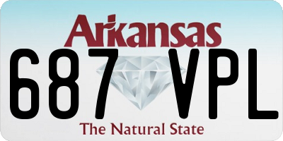 AR license plate 687VPL