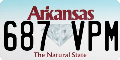 AR license plate 687VPM
