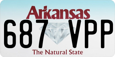 AR license plate 687VPP