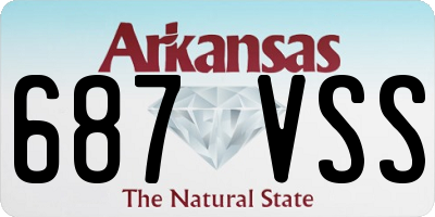 AR license plate 687VSS