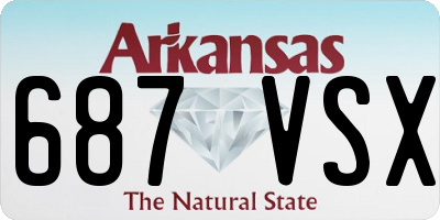 AR license plate 687VSX