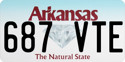 AR license plate 687VTE