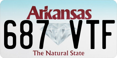 AR license plate 687VTF