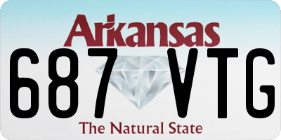 AR license plate 687VTG