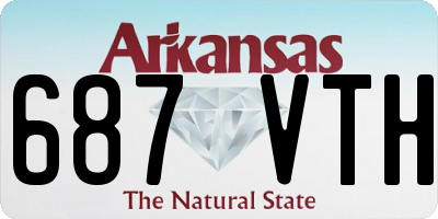 AR license plate 687VTH