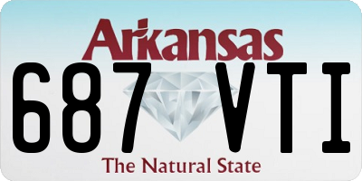 AR license plate 687VTI