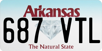 AR license plate 687VTL