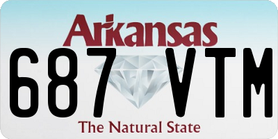 AR license plate 687VTM