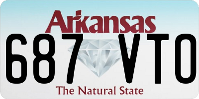 AR license plate 687VTO
