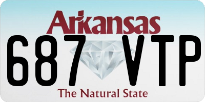 AR license plate 687VTP