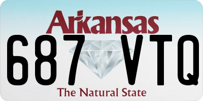 AR license plate 687VTQ