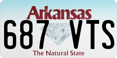 AR license plate 687VTS