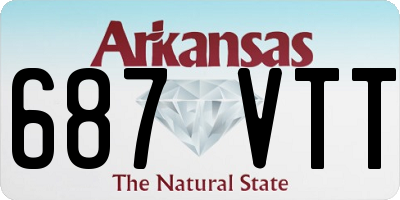 AR license plate 687VTT