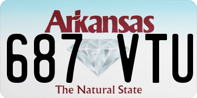 AR license plate 687VTU