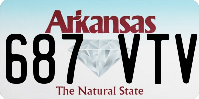 AR license plate 687VTV