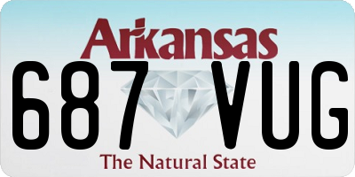 AR license plate 687VUG