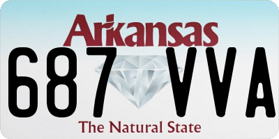 AR license plate 687VVA