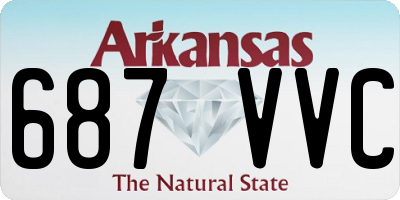 AR license plate 687VVC