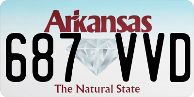 AR license plate 687VVD