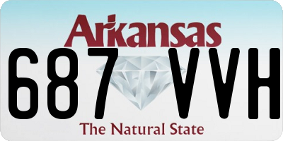 AR license plate 687VVH