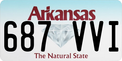 AR license plate 687VVI