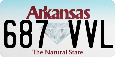 AR license plate 687VVL