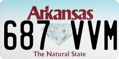 AR license plate 687VVM