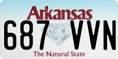 AR license plate 687VVN