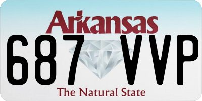 AR license plate 687VVP