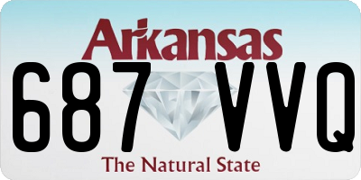 AR license plate 687VVQ