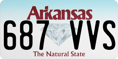 AR license plate 687VVS