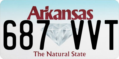 AR license plate 687VVT