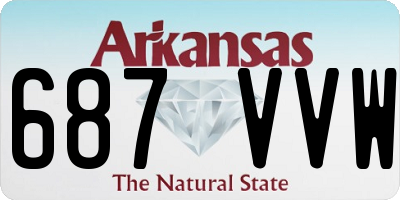 AR license plate 687VVW