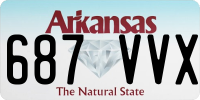AR license plate 687VVX