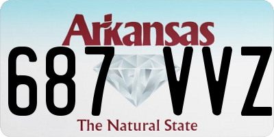 AR license plate 687VVZ
