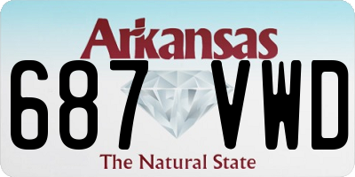 AR license plate 687VWD