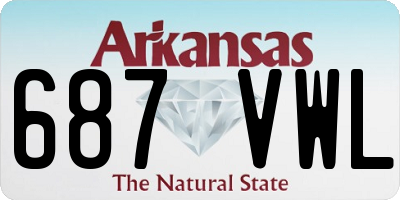 AR license plate 687VWL