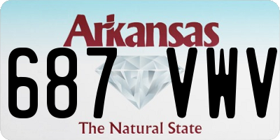 AR license plate 687VWV