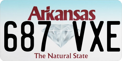 AR license plate 687VXE