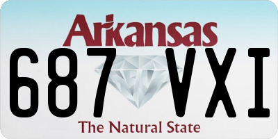 AR license plate 687VXI