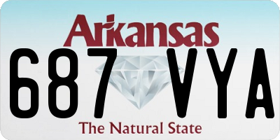 AR license plate 687VYA