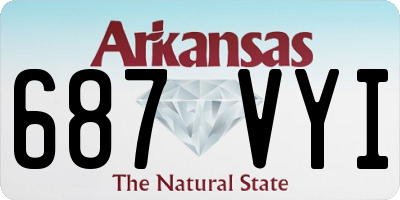 AR license plate 687VYI