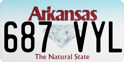 AR license plate 687VYL
