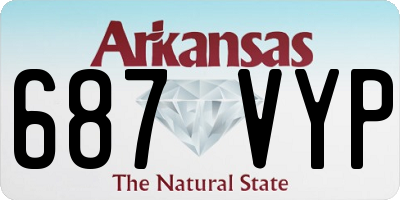 AR license plate 687VYP