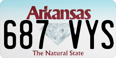 AR license plate 687VYS