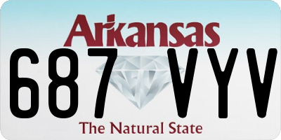 AR license plate 687VYV