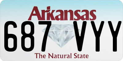 AR license plate 687VYY