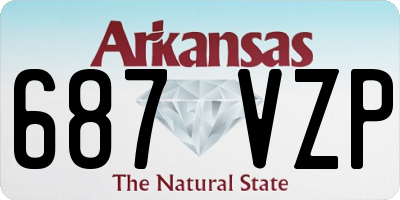 AR license plate 687VZP