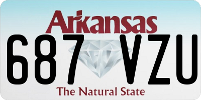AR license plate 687VZU